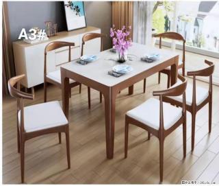 T08高级长方桌，胡桃色  1.35米带炉一桌四椅650元，现货11套。 - 石河子28生活网 shz.28life.com