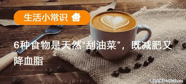 【生活小常识】6种食物是天然“刮油菜”,既减肥又降血脂 - 石河子生活资讯 - 石河子28生活网 shz.28life.com